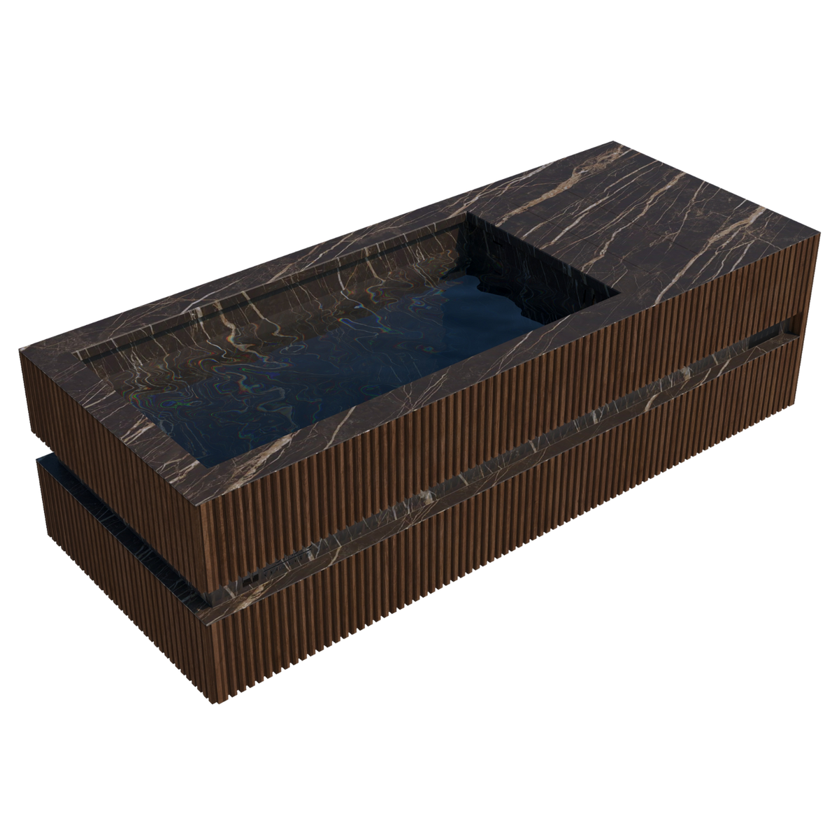 Nordic Vitality Loki cold plunge in Thermo Ash-Desir Noir finish
